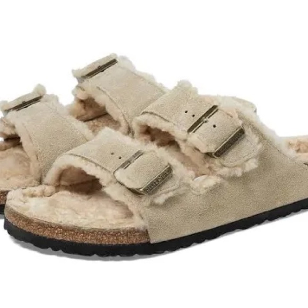 Birkenstock Arizona Shearling women’s size 10 worn handful of times - Picture 2 of 7